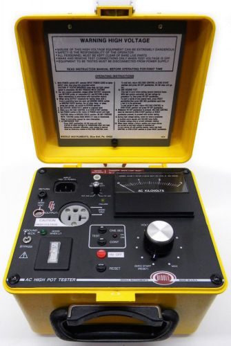 Biddle megger 230315 portable hipot tester ac 0-3kv ground fault for sale