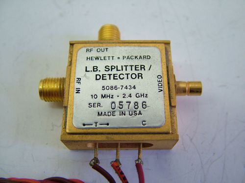 HP  5086-7434  L.B SPLITTER/DETECTOR  10MHz - 2.4GHz   S/N 05786
