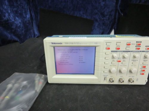 Tektronix TDS-210 TDS210 2-Ch Oscilloscope 60MHz w/ 100MHz probes rk3d&gt;