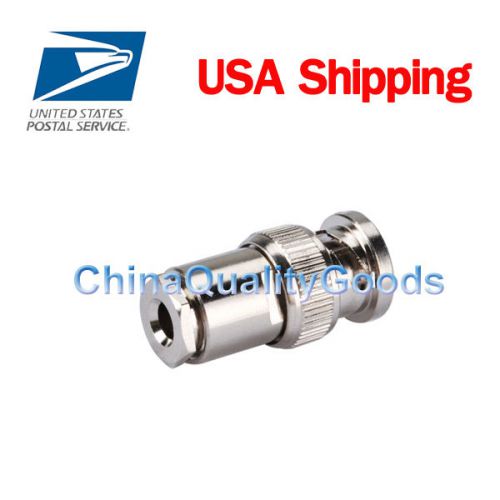 10 bnc clamp plug male rf connector for rg58,rg142,lmr195 coaxial cable;usa ship for sale