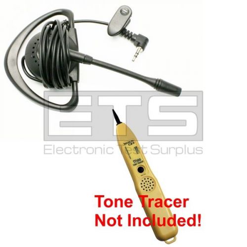 Test-um jdsu tt100 tone tracer lb40 mini hands free headset 4ft cord 2.5mm plug for sale