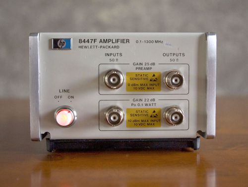 HP Agilent Keysight 8447F 0.1-1300MHz High Gain Broadband RF Amplifier Working