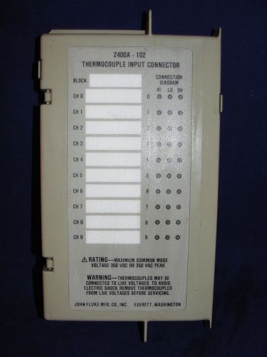 Fluke Thermocouple Input Connector Module 2400A-102