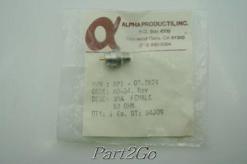 LOTS OF 10 NEW ALPHA PRODUCTS FEMALE SMA COAXIAL PLUG BOARD CONNECTOR HO-34