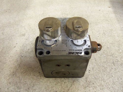 BOSCH FC3-RAHS-206H-LGG FLOW CONTROLS (NO KEY AS PICTURED) *USED*