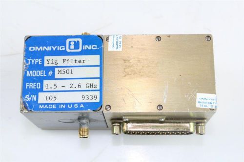 Microwave RF Yig Filter 1.5-2.6 GHz + D-to-A Converter