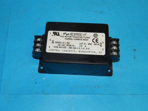 Islatrol model ic+102 active tracking filter 120 vac 2.5 amp for sale