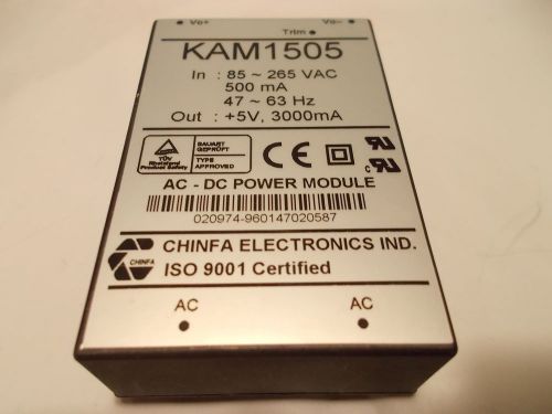 KAM1505  AC-DC  Power module 5V 3A for board Chinfa electronics ind