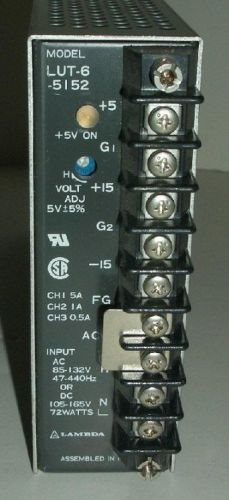 Lambda model lut-6-5152 switching dc power supply for sale