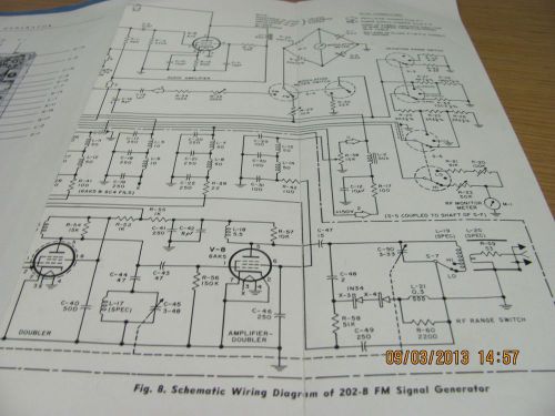 BOONTON MODEL 202-B: FM Signal Generator - Operating Instructions Manual #18126