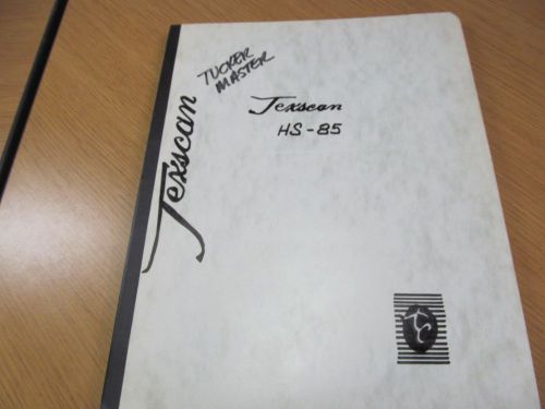 Texscan hs-85 sweep generator operations and services manual w/schematics 46088 for sale
