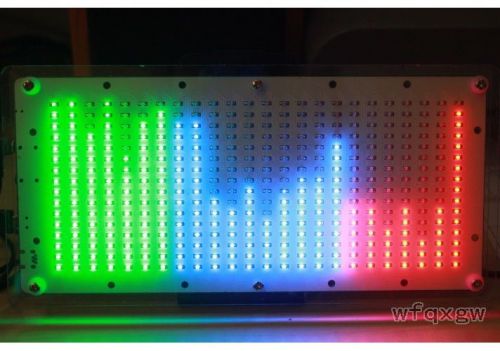 24*16 rgb mulit-color screen audio led level meter display spectrum analyzer for sale