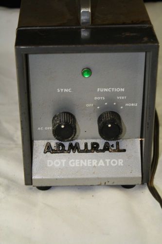 VINTAGE ADMIRAL DOT GENERATOR TE 100 CABLES LOT WORKING TESTED TEST EQUIPMENT