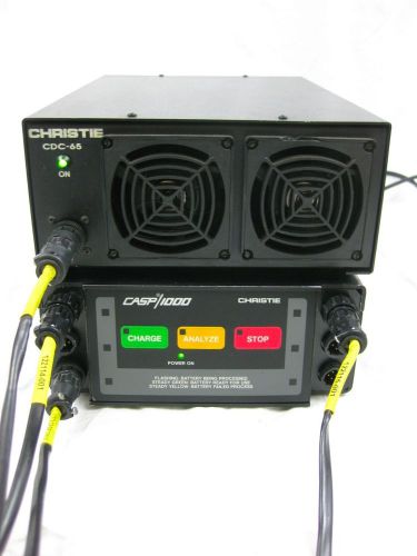 Christie Casp 1000 &amp; CDC-65 Battery Charger Analyzer Discharge Booster