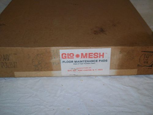 New case of 10 Glo Mesh Glit brand 19&#034; floor maintenance pads