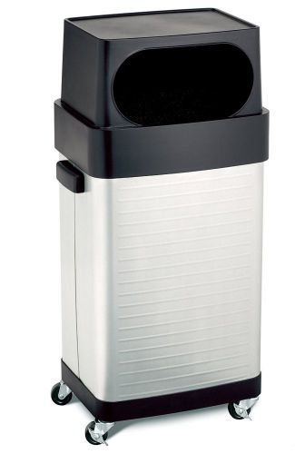Seville classics trck1593 17-gallon ultrahd commercial stainless steel trash bin for sale