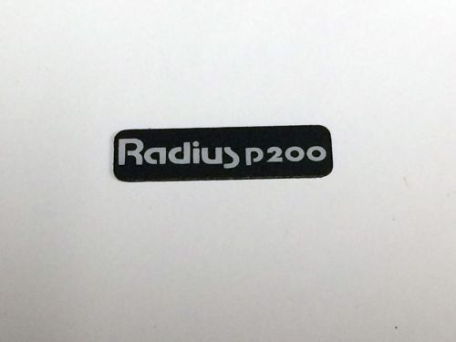 Motorola radius p200 front label escutcheon model 1305541s05 for sale