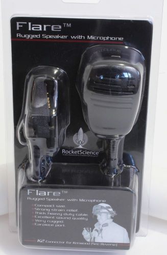 Flare rugged speaker with microphone ptt speaker mic for kenwood k2 radios for sale