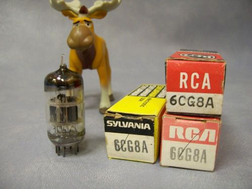 6CG8A Vacuum Tubes  Lot of 3  RCA / Sylvania