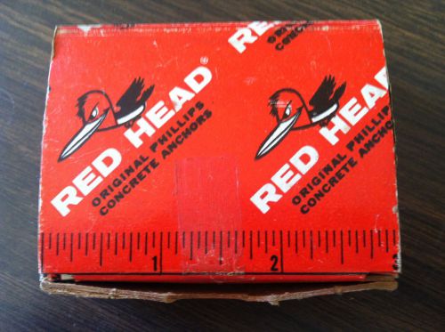 (50ct.) red head 8-32 concrete anchors, original phillips lead masonry anchors for sale