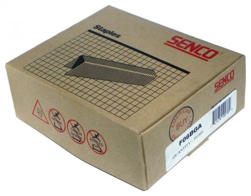Senco F06BGA 1/2&#034; X 3/8&#034; 20 Gauge Stainless Steel Staples -4 Boxes of 10,000