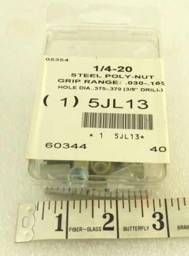 Pk of 40 marson #47455 rivet nuts 1/4-20 thread, 0.610&#034; long, steel ~ (off2b) for sale