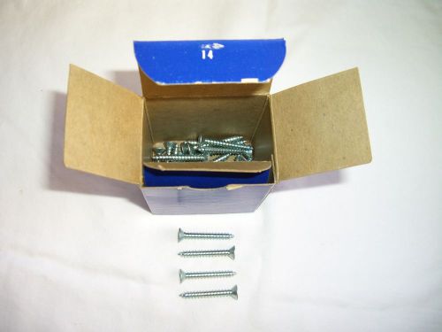 Vintage Rockford, 25, Zinc Plated, 8 x 1 1/4&#034;, Phillips Flat head Tapping screws