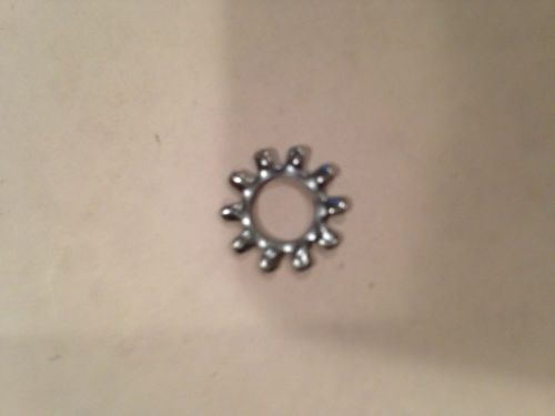 100 1/4&#034; external tooth lock washer zinc plated for sale