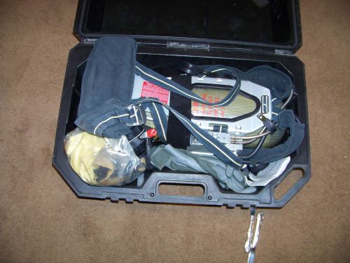 Scott 4.5 scba wireframe firefighter air pak  (pack mask cylinder gloves case) for sale