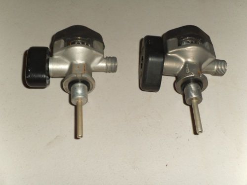 Lot of 2-   4500psi cylinder valve breathing air bottle valve scba fire fighter for sale