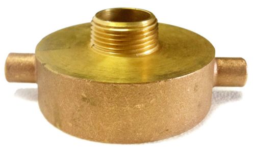 2-1/2&#034; Female NST x 1&#034; MIP HOSE/ HYDRANT BRASS ADAPTER