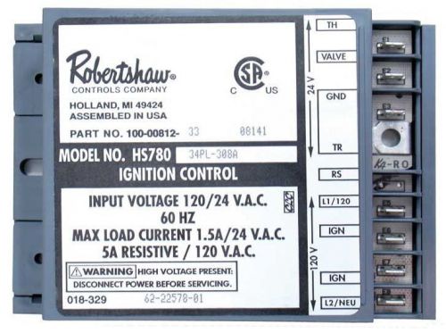 Ignition control module - hsi 62-22578-01 robertshaw hs780-34-pl308a for sale