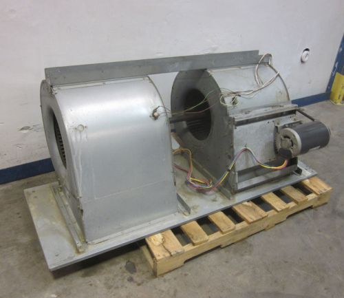 Emerson dual squirrel cage blower exhaust fan single 3-ph motor belt for sale