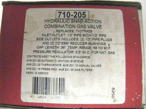 NEW Gas Control Valve 710-205 Robertshaw HVAC Parts 710-502 with instructions