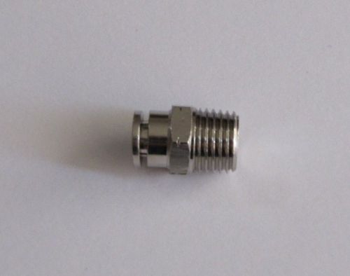 5 pcs 1/4 od x 1/4 npt  straight  metal push in to connect tube fitting for sale