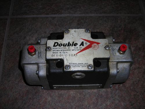 DOUBLE A HYDRAULIC VALVE MODEL # QFX-01-C-10A1 BROWN &amp; SHARPE MADE IN U.S.A