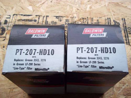 2 Baldwin PT-207-HD10 Hydraulic Filters Brand New In Box