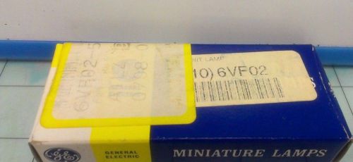 GE 6VF02 Miniature Incandescent 5W T3 1/4 28V Bulb Pack of 10