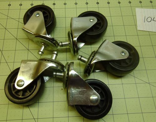 Casters 2-1/2&#034; x 1&#034; x 3-1/4&#034; (set of 5) #1042 for sale