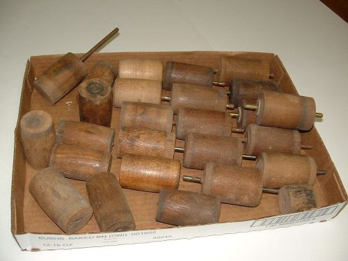 26, 1  1/2 ” wooden industrial  factory conveyor rollers with  1/4 ” shaft