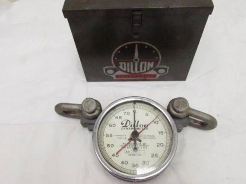 Dillon dynamometer 7500 ib capacity 50 pound divisions w/metal case scale for sale