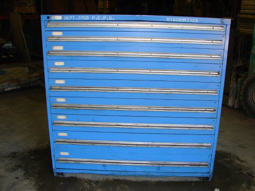 Vidmar 9 drawer industrial tool storage cabinet  60&#034;x59&#034;x27-1/2&#034; ***xlnt*** for sale