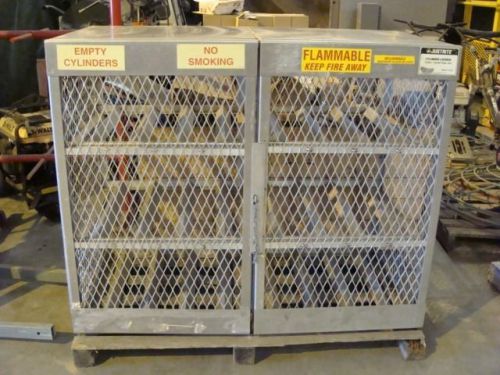 Justrite 23004 welded aluminum 12 lpg cylinder horizontal locker for sale