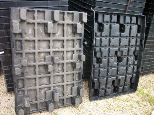 25 Orbis Nestable Plastic Shipping Freight Pallets 54&#034; x 38&#034; 4 Way Pallet Skids
