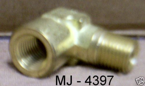 Aeroquip threaded brass elbow adapter for sale