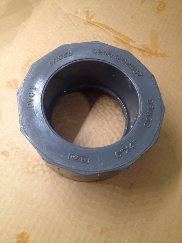 Lasco 837-532 6&#034;x4&#034; pvc-i sch 80 bushing reducer schedule 80, spears for sale