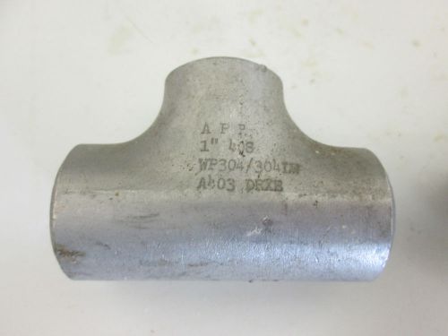 App 1&#034; 40s wp304/304lw a403 drxe stainless steel buttweld tee lot x 2 for sale