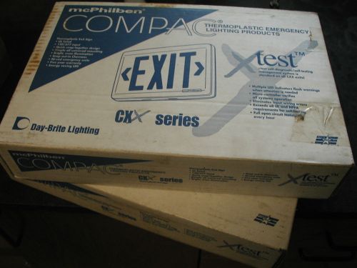 Lot of 2 day brite compack exit sign for sale