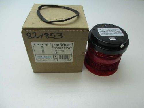 New edwards 101str-n5 red stackable beacon flashing strobe 120v-ac d393808 for sale