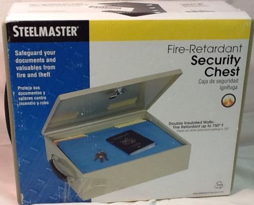 SteelMaster Fire Retardant Security Chest with Locking Latch - Jumbo Cash Box